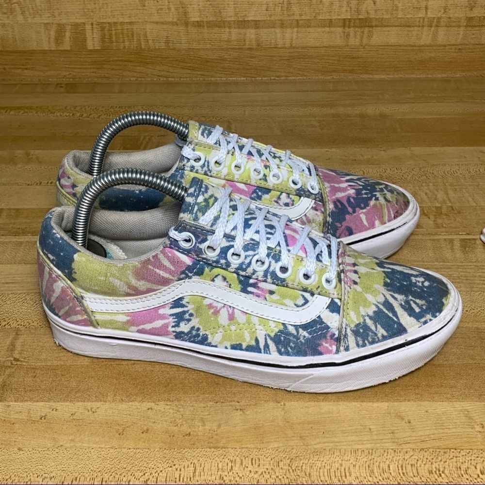 Vans Comfy Cush Old Skool Tie Dye Lace Up Shoes 6.5MEN/ 8 WOMEN 500383‎
